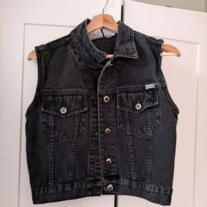 Vintage Bill Bass denim vest EUC